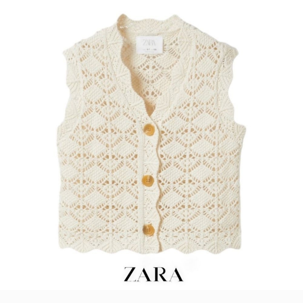 ZARA KIDS LIMITED EDITION OPEN KNIT VEST